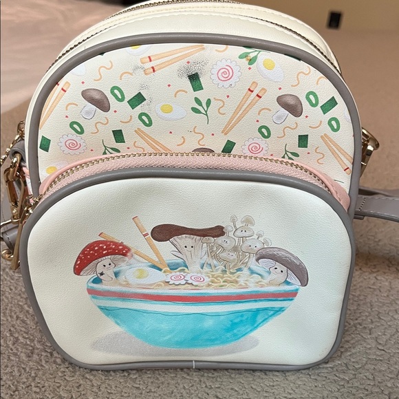 BoxLunch Ramen & Mushroom Mini Backpack - Picture 2 of 10